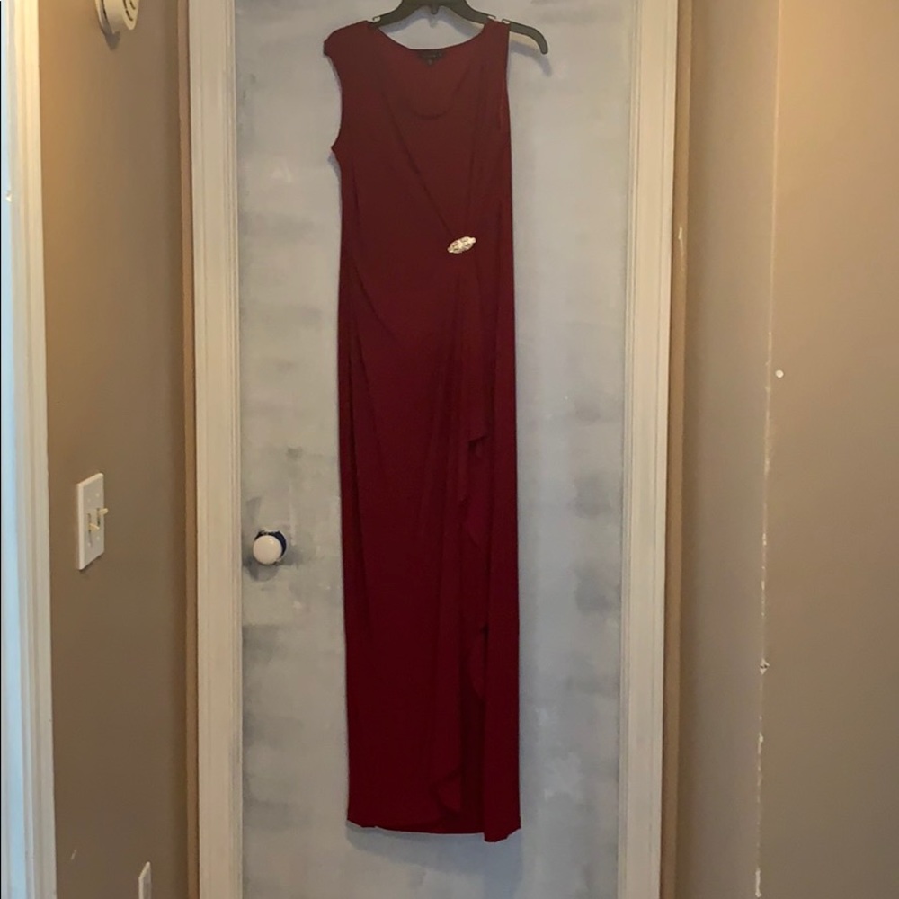 Burgundy maxi dress